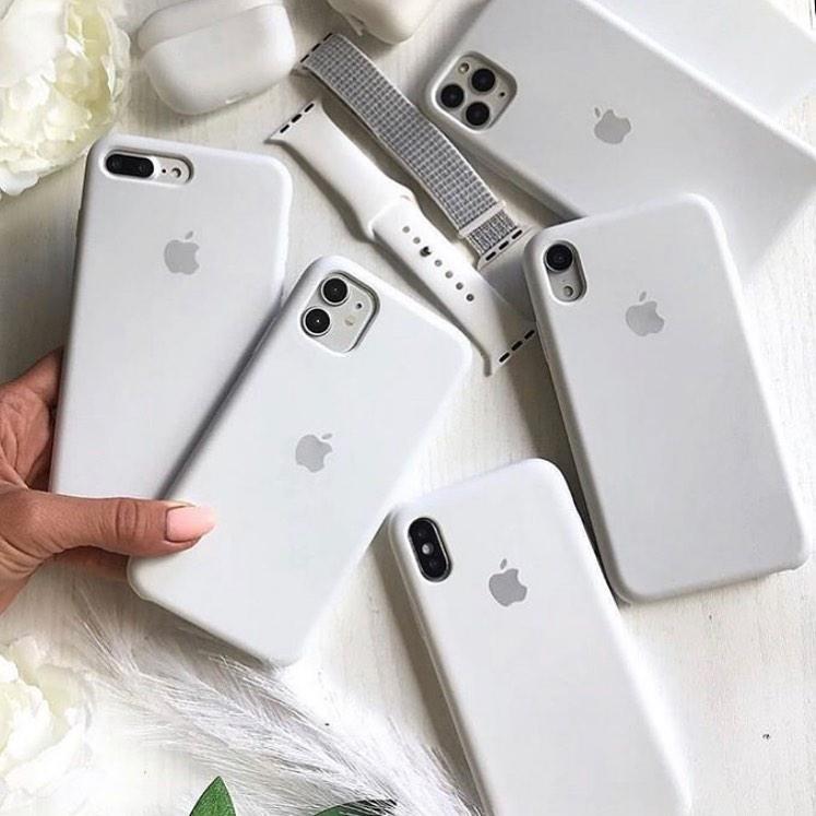 Iphone White Silicon case