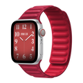 Red Magnetic Leather Strap