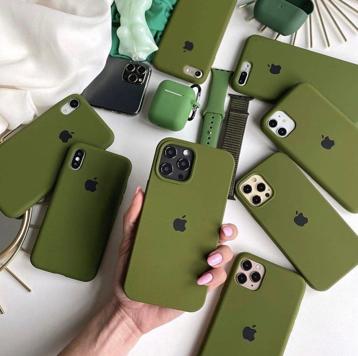Iphone Darkgreen Silicone Case
