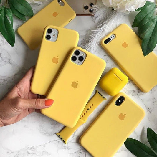 Iphone Yellow Silicone Case